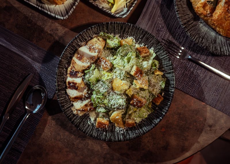 Classic Caesar salad at dewey's pizza Webster Groves
